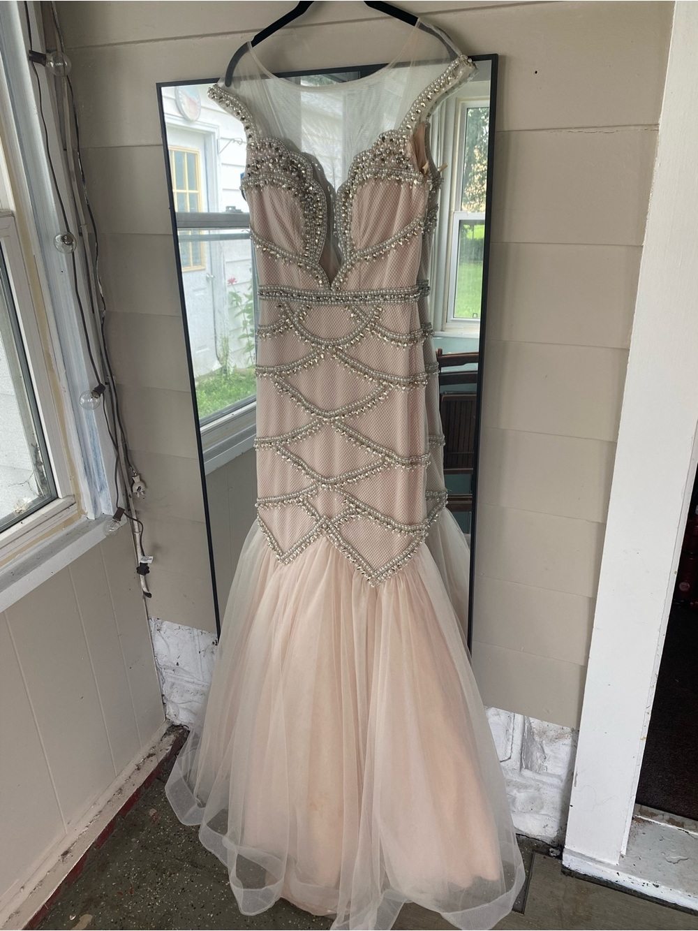 Nina Canacci Beaded Mermaid Gown